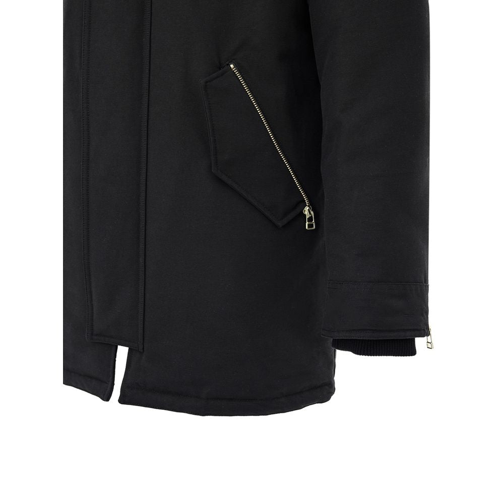 Black Cotton Parka