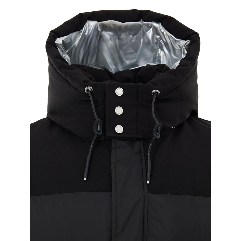 Black Nylon Jackets And Coat