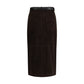 Brown Lamb Ovis Aries Aries Midi Skirt