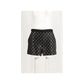 Black Viscose Bermuda Shorts