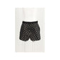 Black Viscose Bermuda Shorts