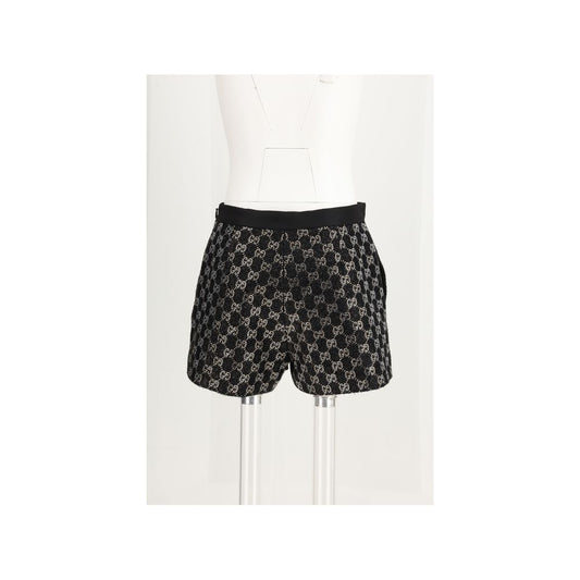Black Viscose Short And Mini Shorts