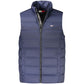 Blue Nylon Men's Sleeveless Jacket