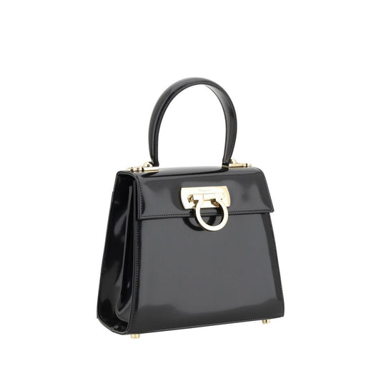 Black Calf Leather Bos Taurus Handbag