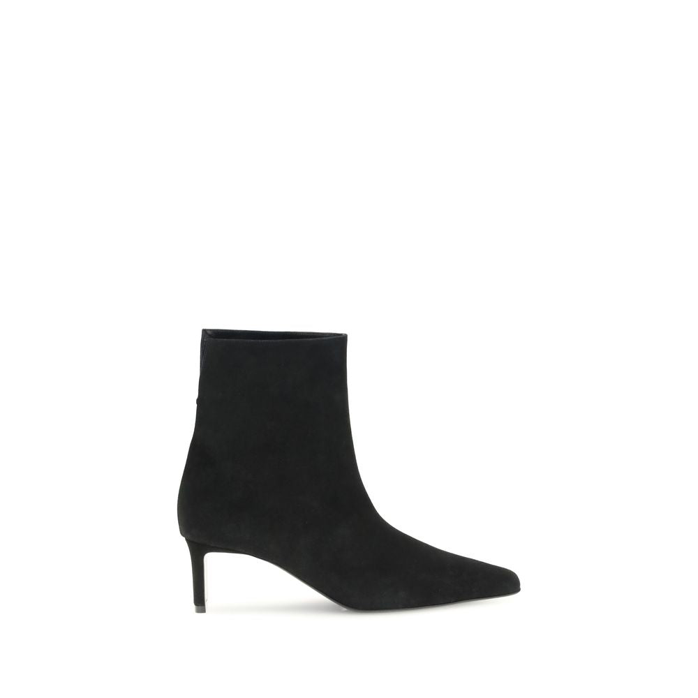 Black Calf Leather Bos Taurus Ankle Boots