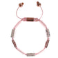 Elegant Pink Gemstone Bracelet with Diamond Details