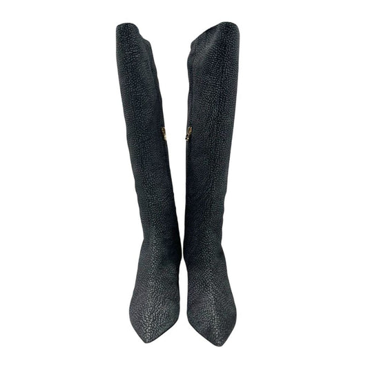 Black Genuine Leather Women Boot