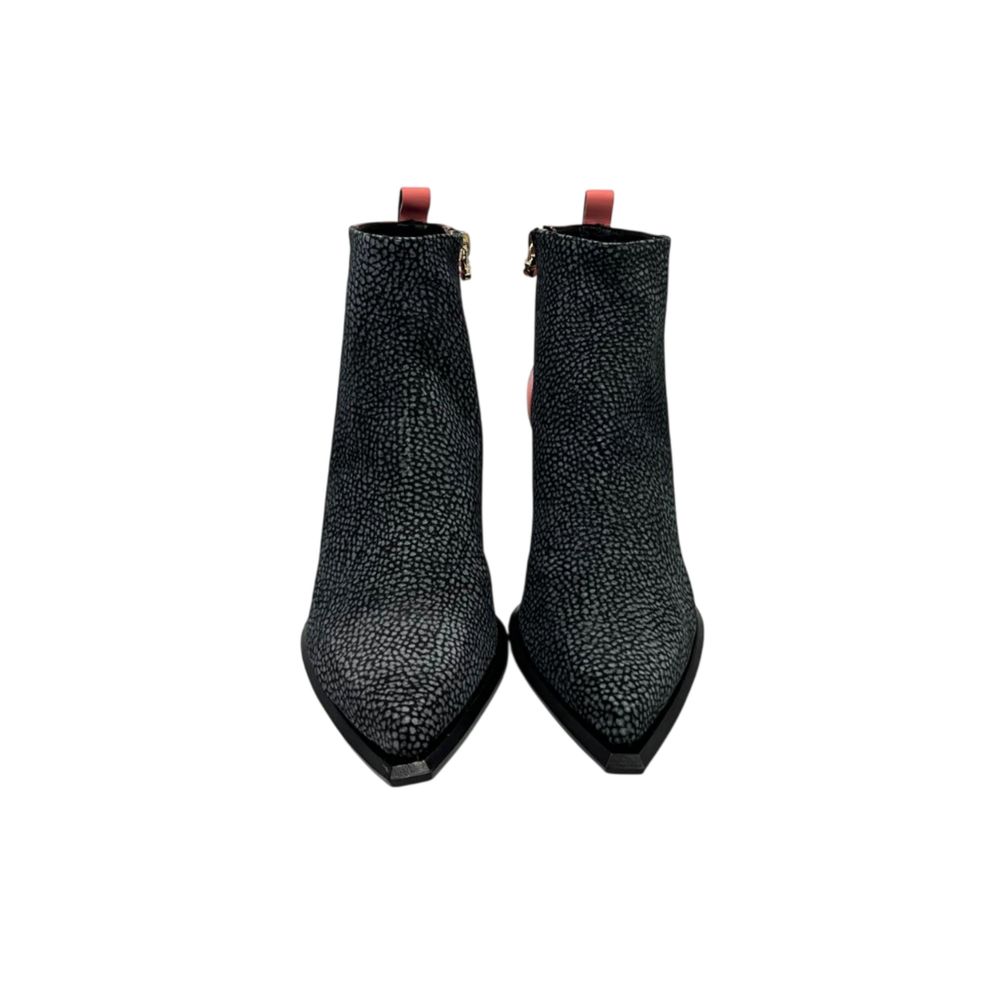 Pink Genuine Leather Women Boot