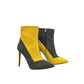 Yellow Genuine Leather Women Boot