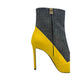 Yellow Genuine Leather Women Boot