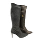 Marrone Leather Women Boot