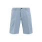 Light Blue Cotton Bermuda Shorts