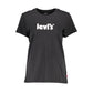 Black Cotton Women T-Shirt