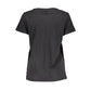 Black Cotton Women T-Shirt