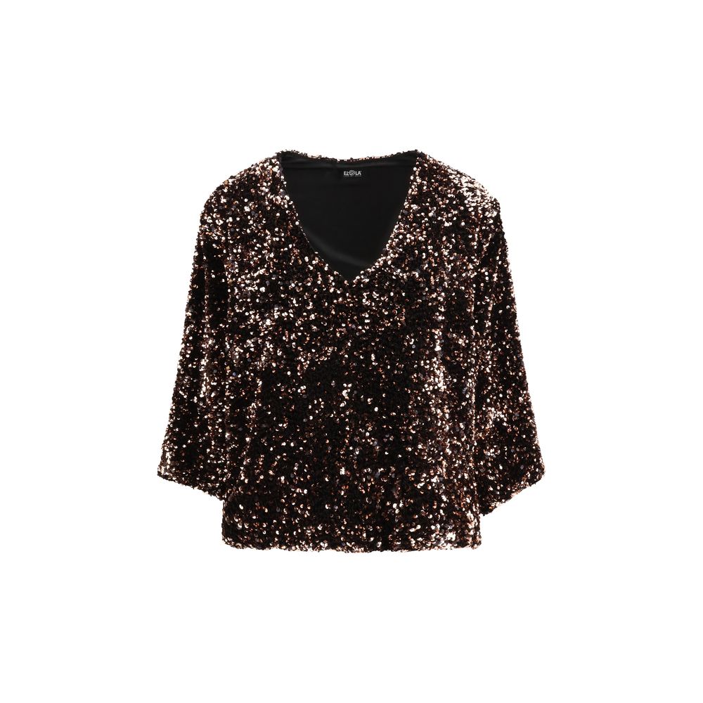 Brown Polyester Blouse