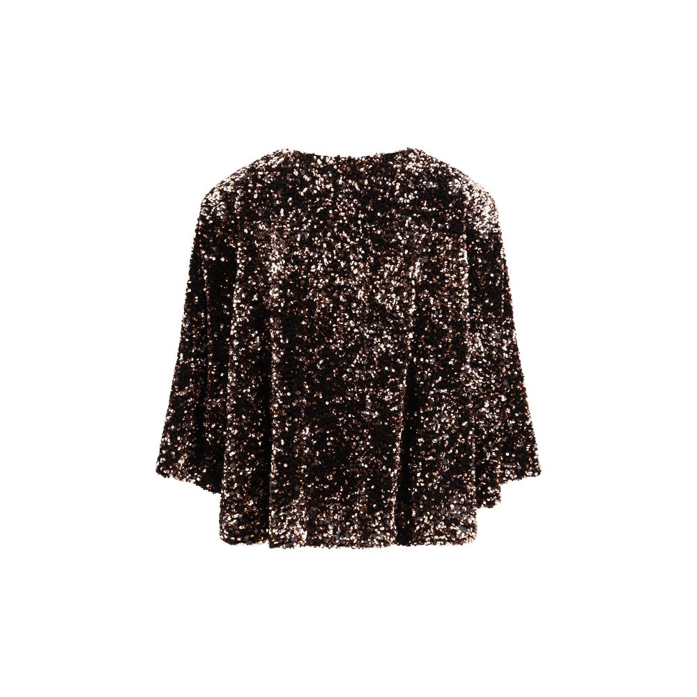 Brown Polyester Blouse