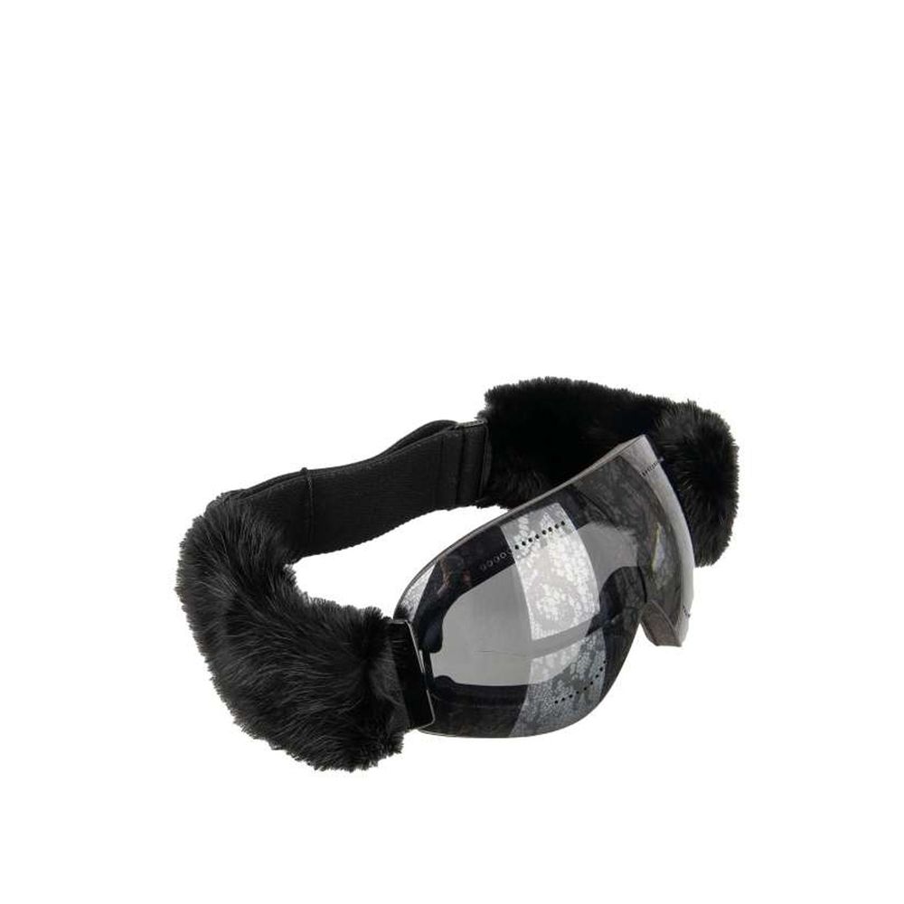 Black Fur Sunglasses