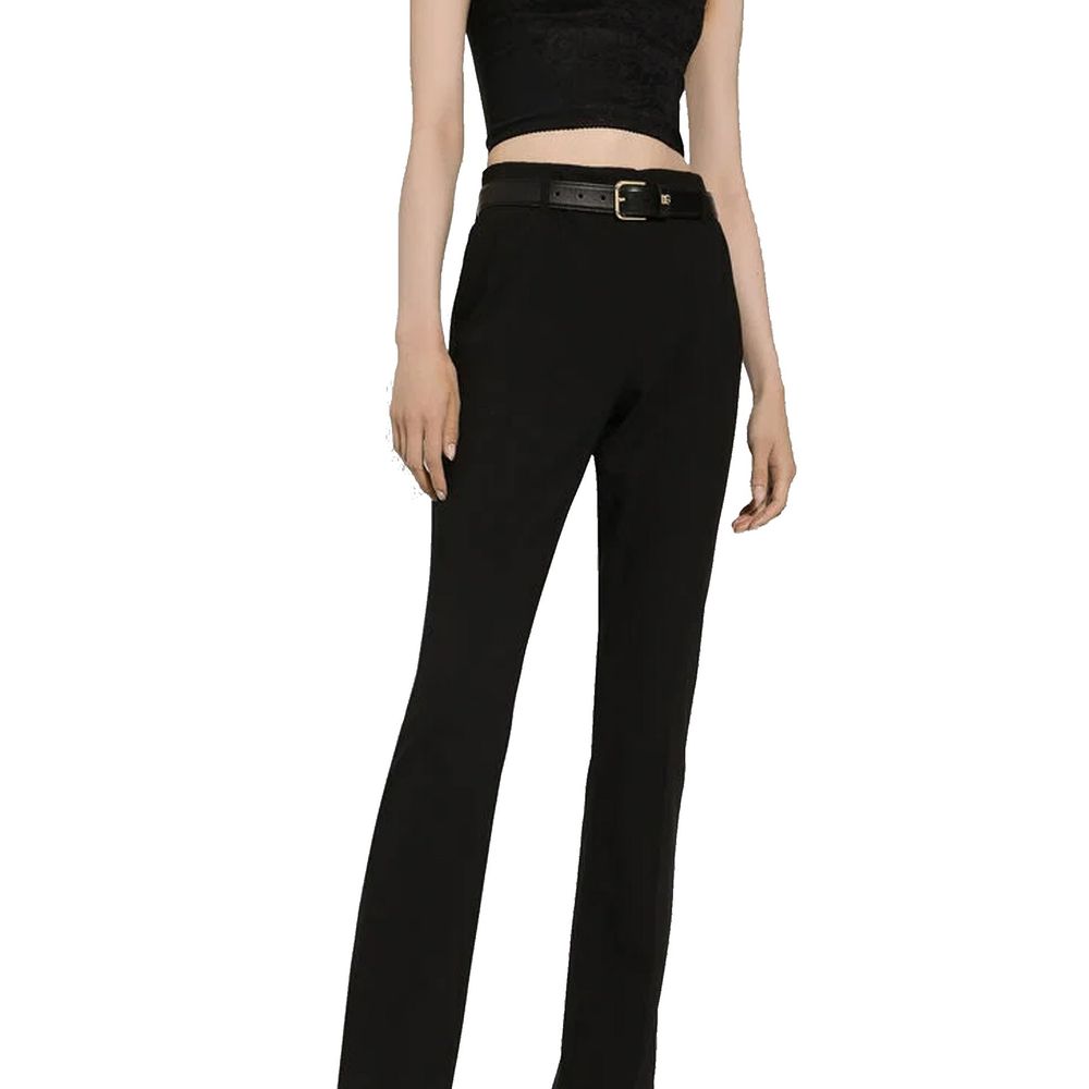 Black Calfskin Regular Belt