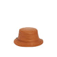 Brown Calfskin Bucket Hat