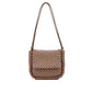 Brown Lamb Leather Shoulder Bag