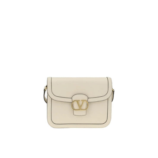 White Leather Shoulder Bag