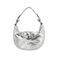 Silver Lamb Leather Shoulder Bag