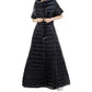 Black Polyamide Long Skirt