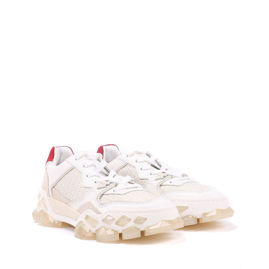 White Calfskin Athletic Sneakers