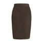 Brown Denim Skirt