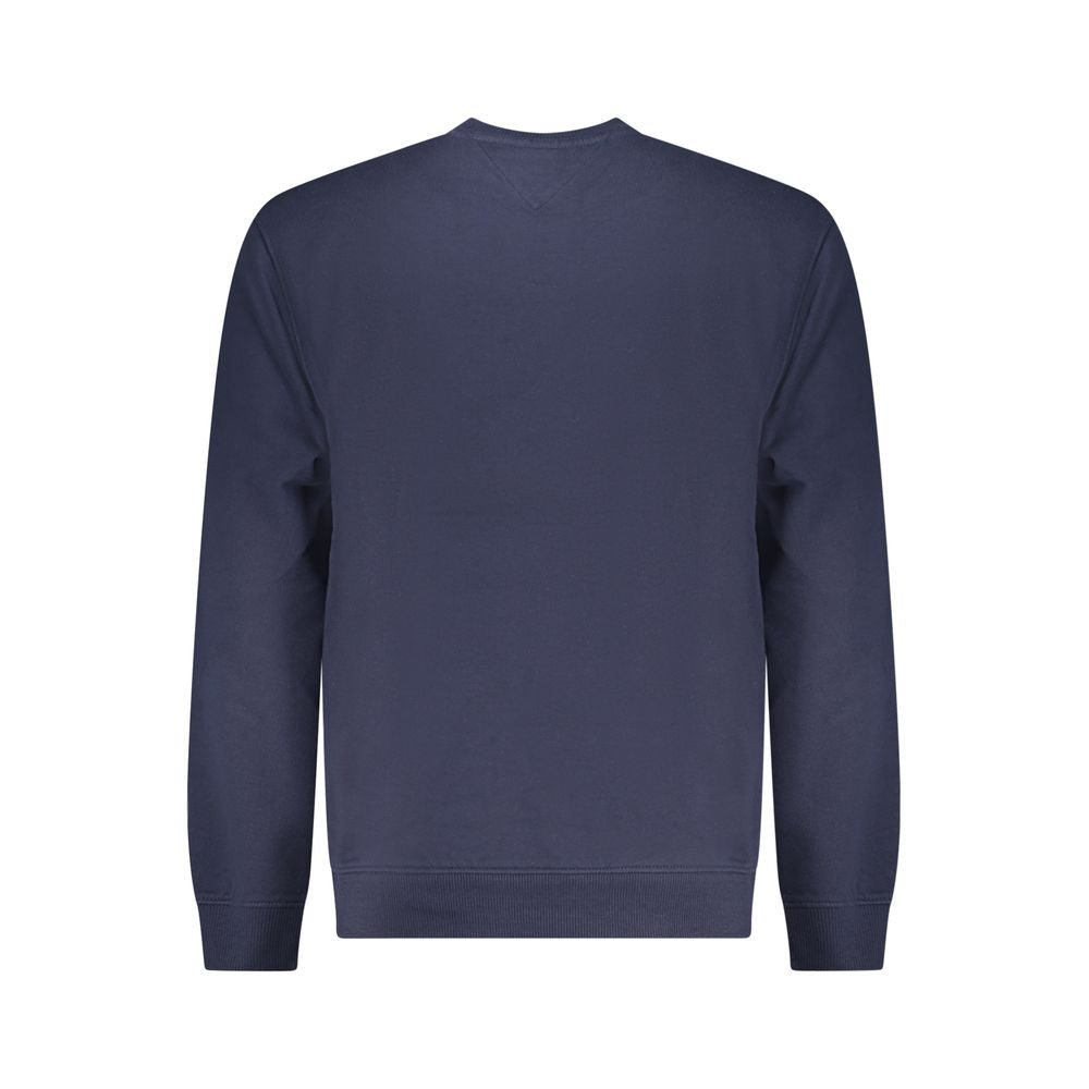 Blue Cotton Men Sweatshirt