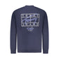 Blue Cotton Men Sweatshirt