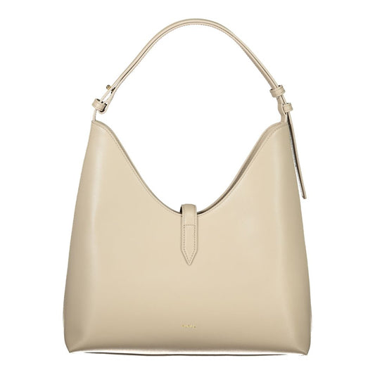 Beige Leather Handbag