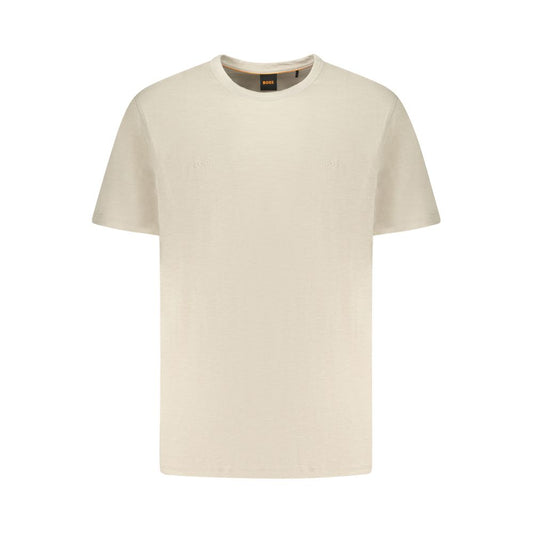 Beige Cotton T-Shirt
