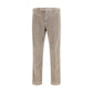 Beige Cotton Pants