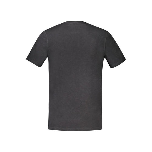 Black Cotton Men's T-Shirt