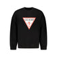Black Cotton Men Sweater