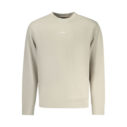 Beige Cotton Men's Sweatshirt