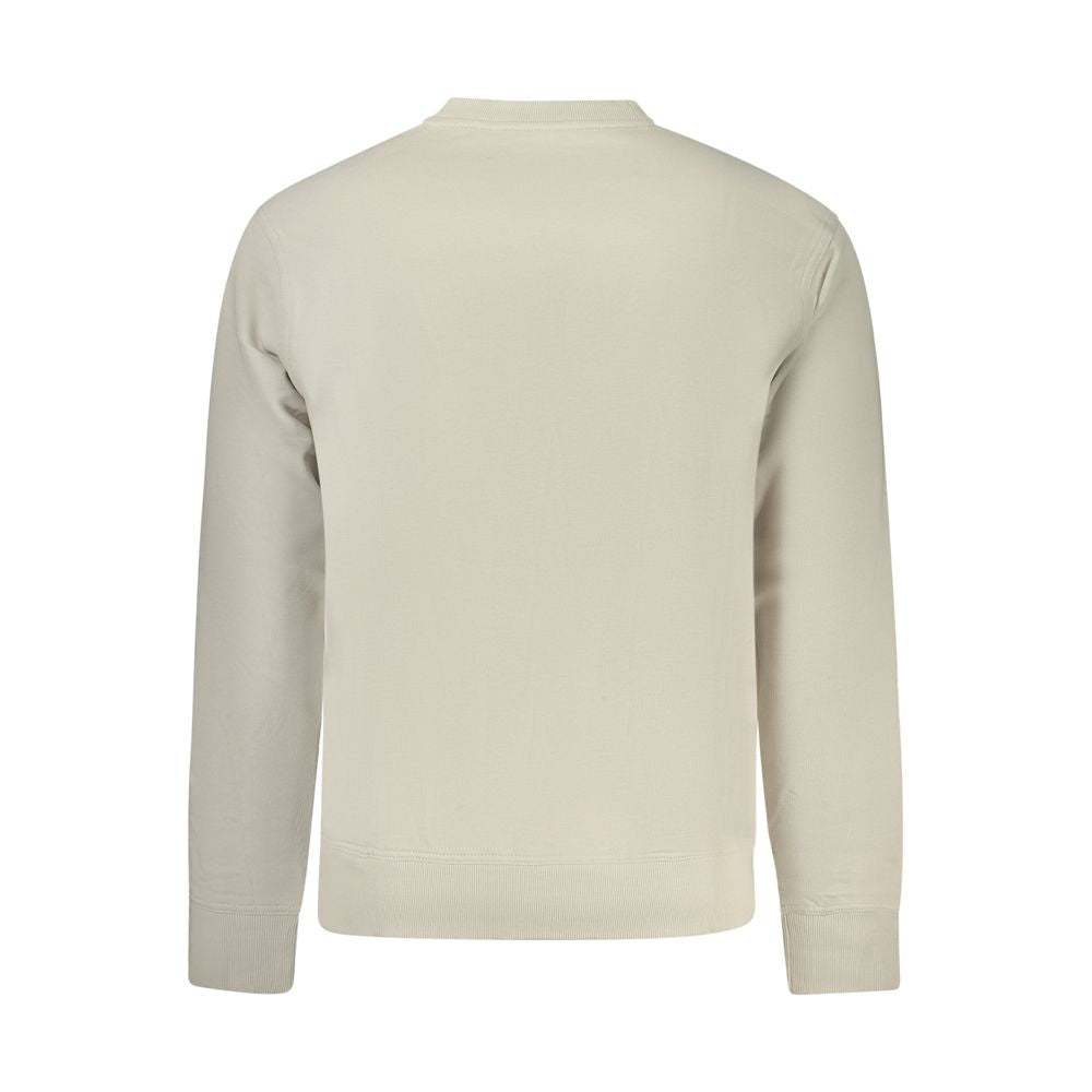 Beige Cotton Men's Sweatshirt