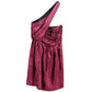 Fuchsia Viscose Short Dress