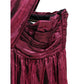 Fuchsia Viscose Short Dress