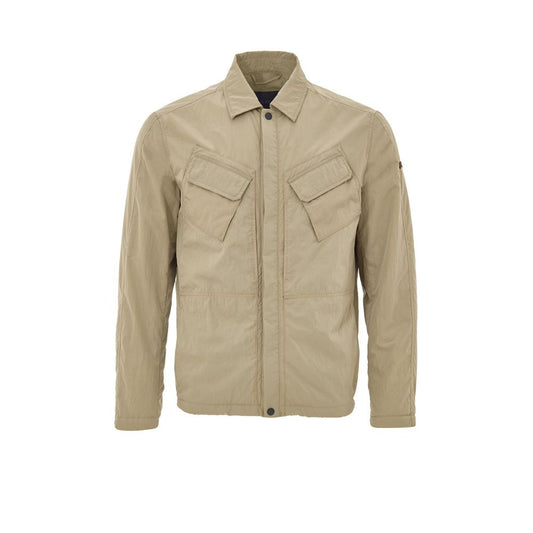 Beige Polyester Coat