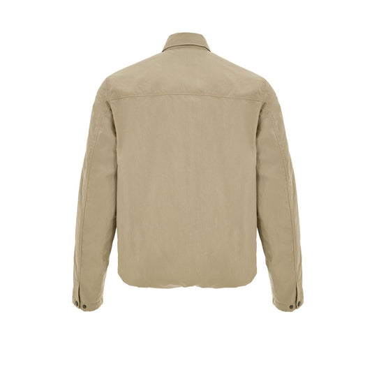 Beige Polyester Coat