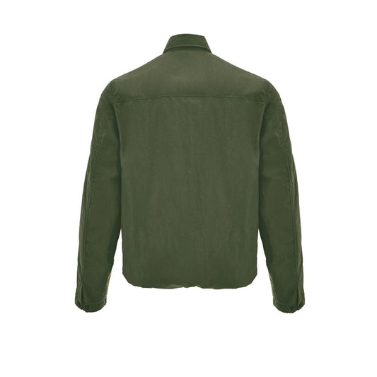 Green Polyester Coat