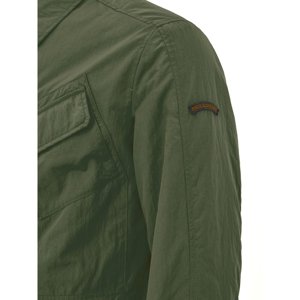 Green Polyester Coat