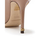 Pink Leather Slippers