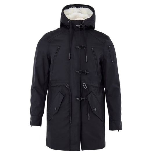 Blue Nylon Parka