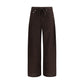 Brown Linen Casual Pants