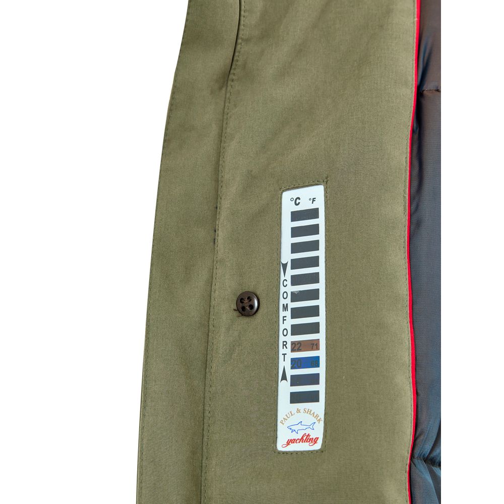 Green Polyester Coat