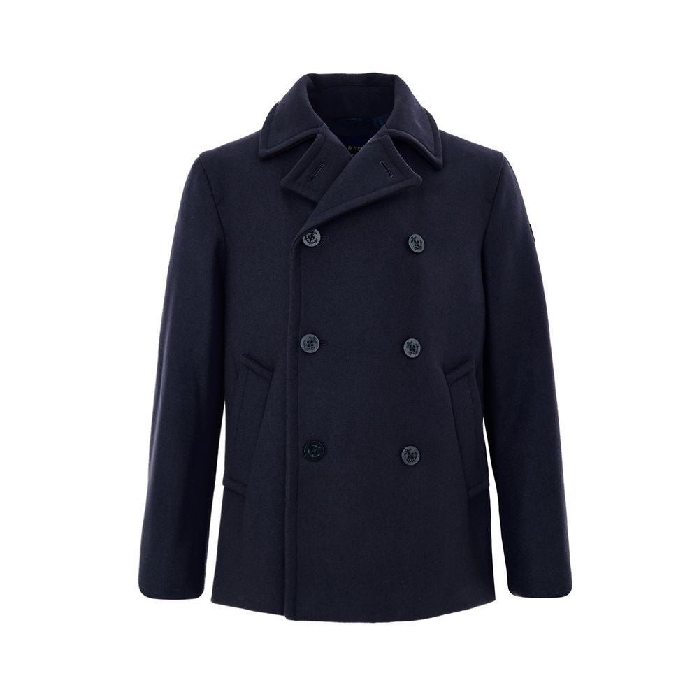 Blue Polyester Coat