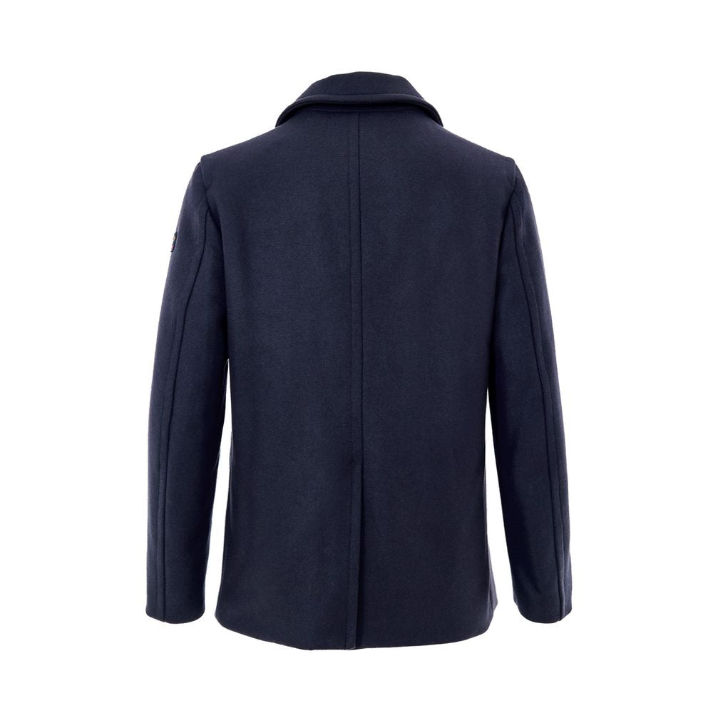 Blue Polyester Coat